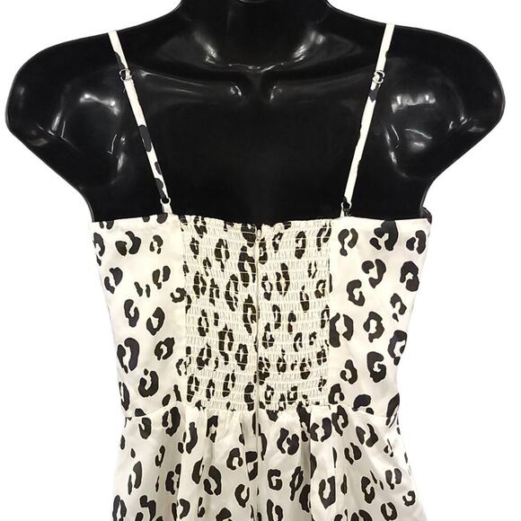 Reformation Kosta Silk Mini Dress Snow Leopard Animal Print Sleeveless - Picture 7 of 16